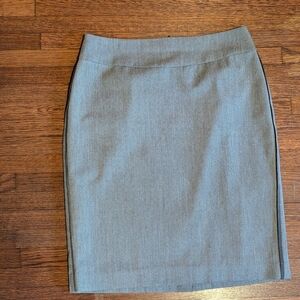 Gray Halogen Pencil Skirt